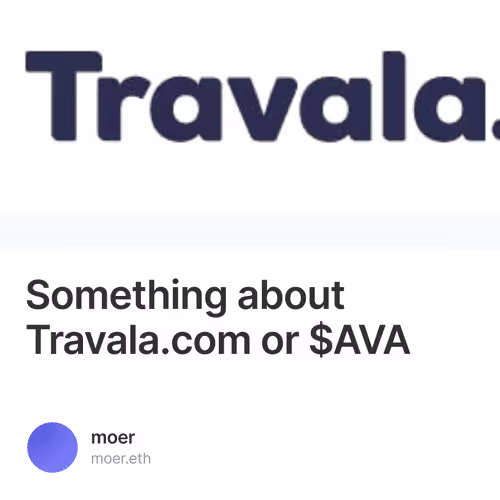 Something about Travala.com or $AVA