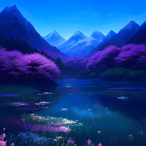 A peaceful night in the mountains