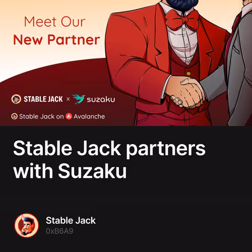 Stable Jack partners with Suzaku 1