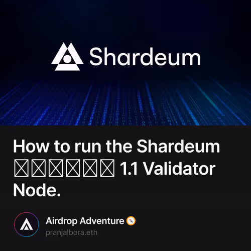 How to run the Shardeum 𝗦𝗽𝗵𝗶𝗻𝘅 1.1 Validator Node. 39/1000