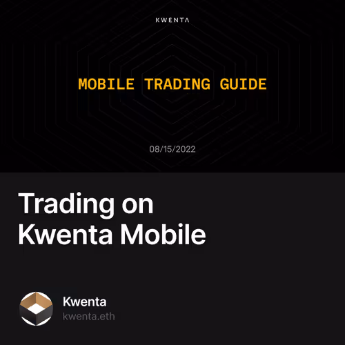 Trading on Kwenta Mobile 41/500