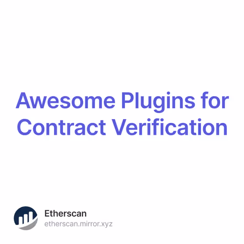 Awesome Plugins for Contract Verification 6/500