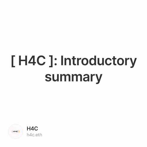[ H4C ]: Introductory summary 22/500
