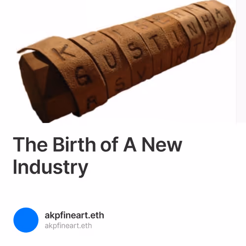 The Birth of A New Industry 1