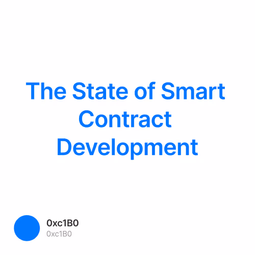 The State of Smart Contract Development 49