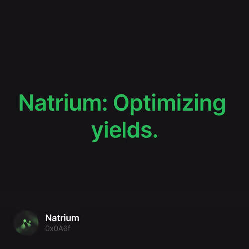 Natrium: Optimizing yields. 1