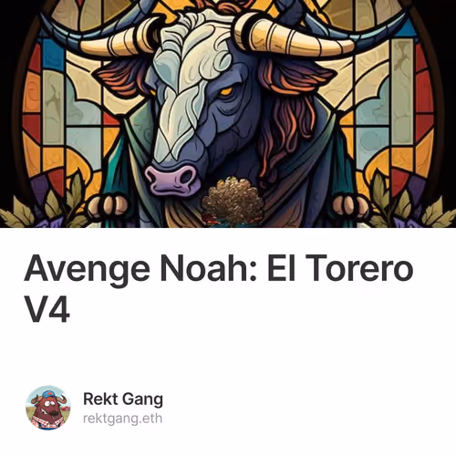 Avenge Noah: El Torero V4 3/500