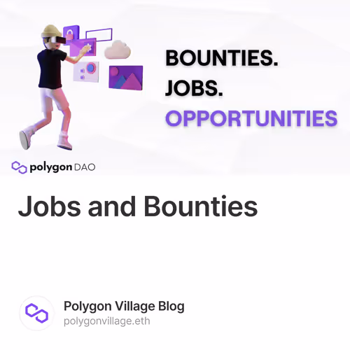 Jobs and Bounties 5/500