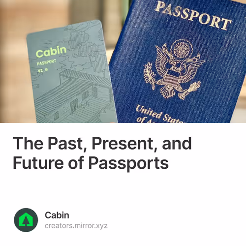 The Past, Present, and Future of Passports 47/500