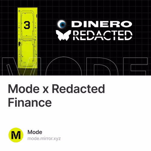 Mode x Redacted Finance  406
