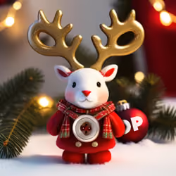 3D kintted Christmas Boy