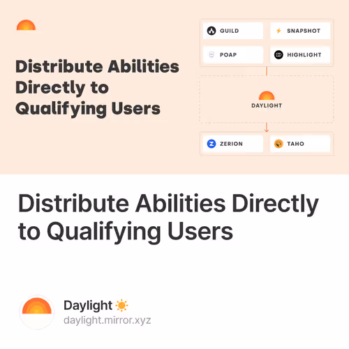 Distribute Abilities Directly to Qualifying Users 328/500