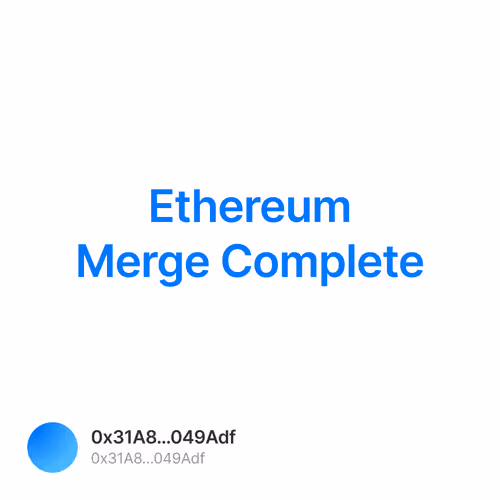Ethereum Merge Complete