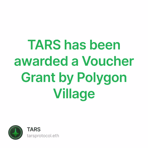 TARS has been awarded a Voucher Grant by Polygon Village