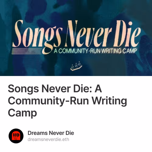 Songs Never Die: A Community-Run Writing Camp