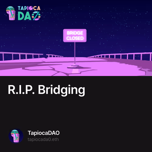 R.I.P. Bridging 399/500