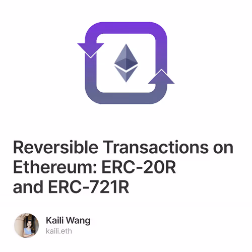 Reversible Transactions on Ethereum: ERC-20R and ERC-721R 98/500
