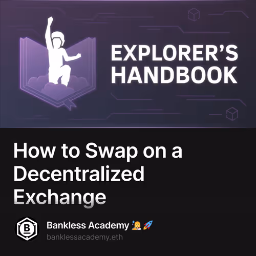 How to Swap on a Decentralized Exchange 15/100