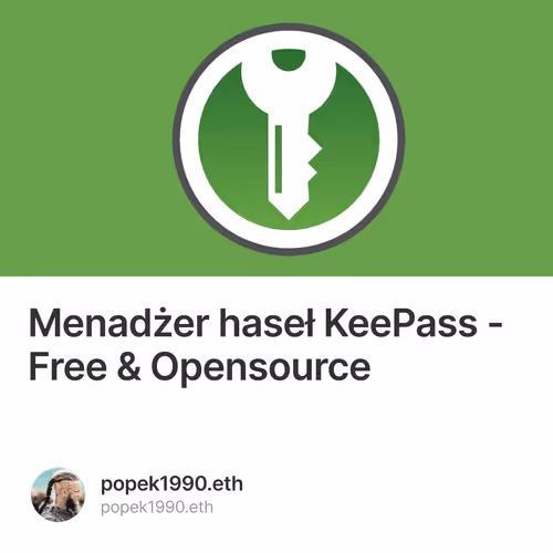 Menadżer haseł KeePass - Free & Opensource