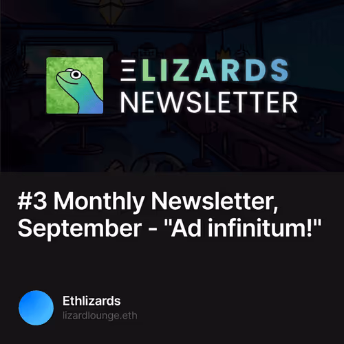 3 Monthly Newsletter September - Ad infinitum