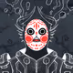 Holo Mask : White & Black #3254