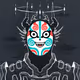 Holo Mask : White & Black #2286