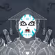 Holo Mask : White & Black #2309