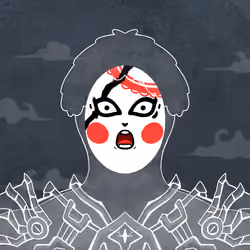 Holo Mask : White & Black #2718