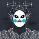 Holo Mask : White & Black #3114
