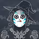 Holo Mask : White & Black #2735