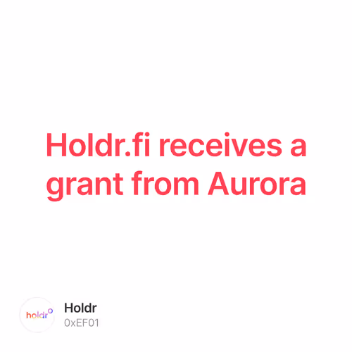 Holdr.fi receives a grant from Aurora 4/500