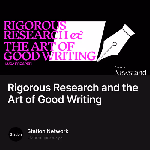 Rigorous Research and the Art of Good Writing