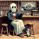 Late for Halloween Ghosts IX