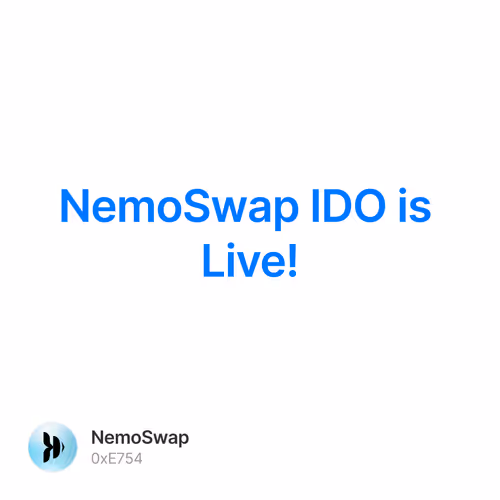 NemoSwap IDO is Live! 50