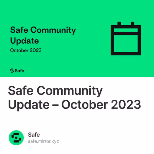 Safe Community Update – October 2023 18