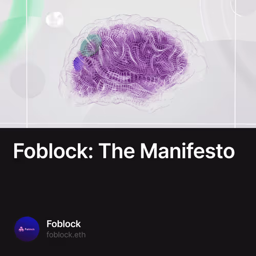 Foblock The Manifesto