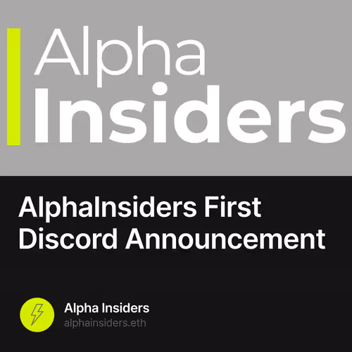 AlphaInsiders First Discord Announcement 15/500