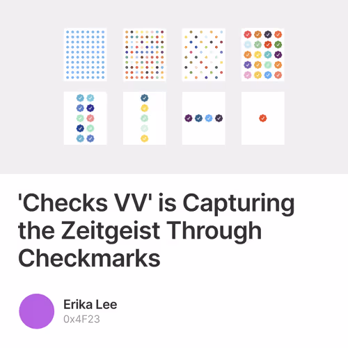 'Checks VV' is Capturing the Zeitgeist Through Checkmarks 3/10