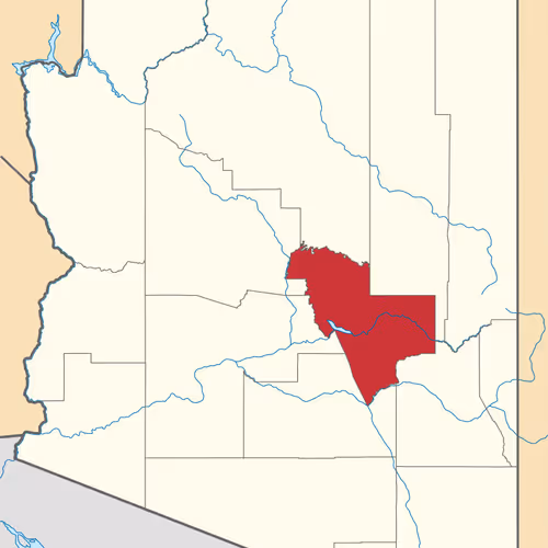 Gila County Map