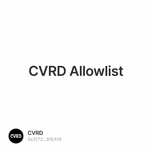 CVRD Allowlist