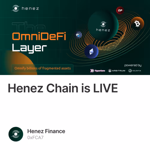 Henez Chain is LIVE 2