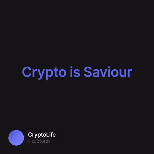 Crypto is Saviour