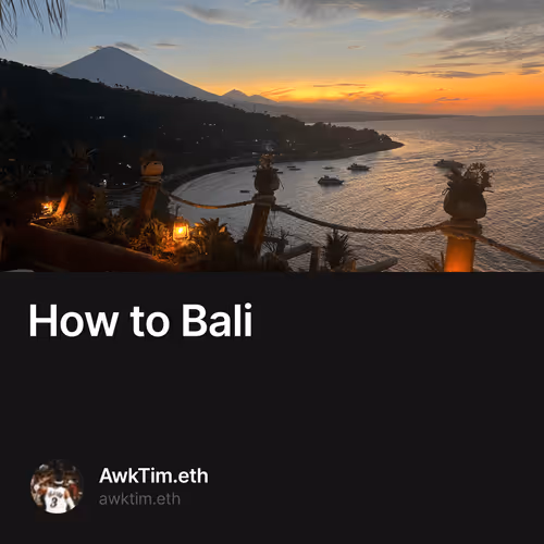 How to Bali 11/500