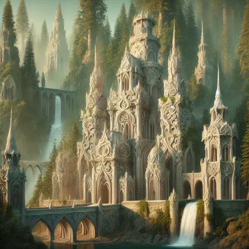 A majestic Elven castle - Optimism