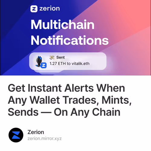 Get Instant Alerts When Any Wallet Trades, Mints, Sends — On Any Chain 732/1000