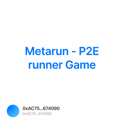 🔉 Metarun - P2E runner Game