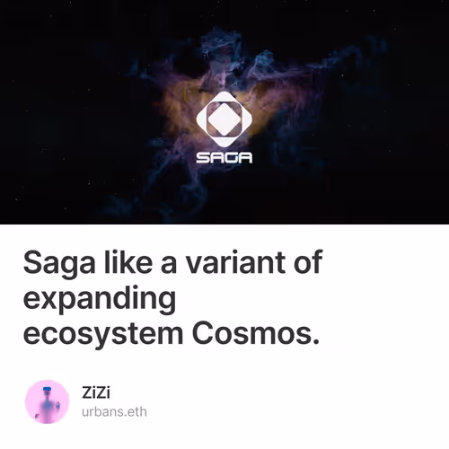 Saga like a variant of expanding ecosystem Cosmos.