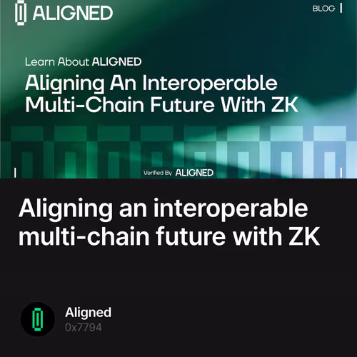 Aligning an interoperable multi-chain future with ZK  2