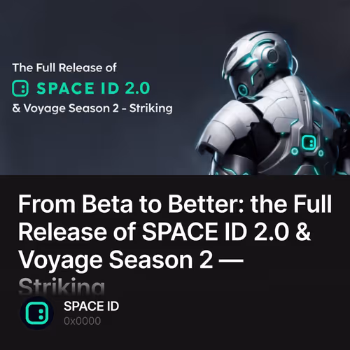 From Beta to Better: the Full Release of SPACE ID 2.0 & Voyage Season 2 — Striking 21/300