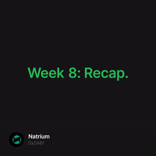 Week 8: Recap. 8